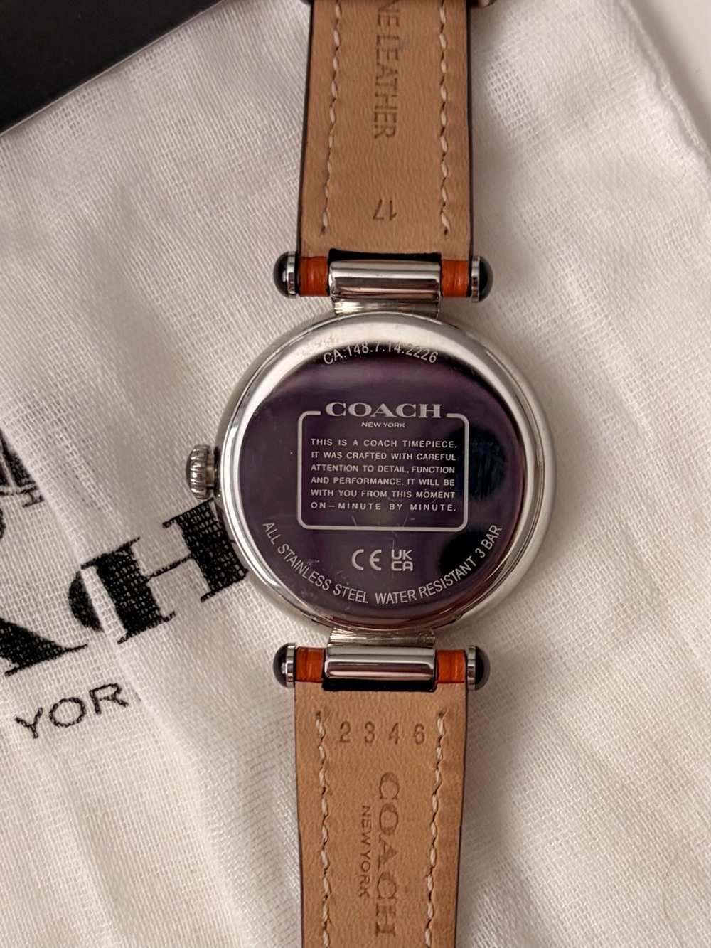 Coach Cary Watch with leather strap - Picture 5 of 9